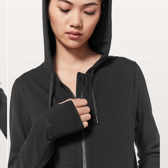 Lululemon Press Pause Hooded Jacket Black - Picture 5 of 10